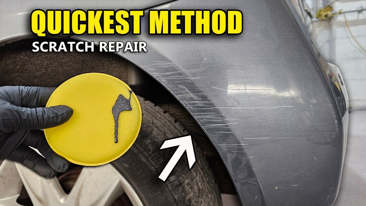 QUICKEST way to repair car scratches at home! Save Money! Cordless drill!