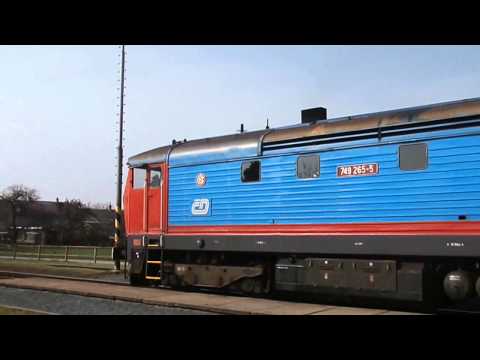 749.265-5 | ... "opatrný rozjezd" vlaku Os 13710 ve stanici Bohuňovice