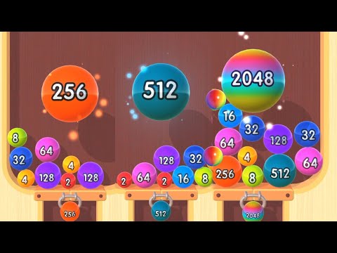Merge Blocks 3D 2048 puzzle Like jelly 2048 🔓 Unlock ( 256, 512, 1024, 2048 ) Lock ball 3d games #11