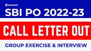 SBI PO 2022-23 | Group Exercise & Interview | SBI PO Call Letter Out 2022-23 #sbipo