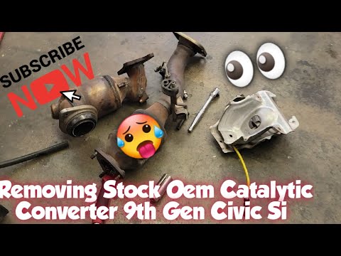 How to: Remove Stock Oem Catalytic Converter 9th Gen Honda Civic Si