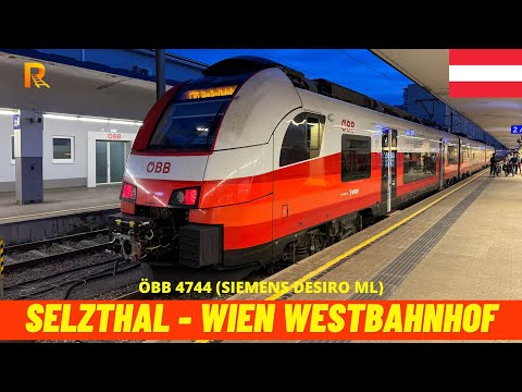 Cab Ride Selzthal - Wien Westbahnhof (ÖBB, Austria, April 2025) train driver's view 4K
