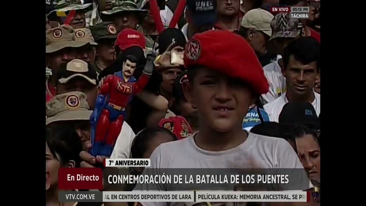 Aniversario de la Batalla de los Puentes en el estado Táchira, con Diosdado Cabello y Freddy Bernal