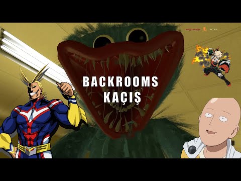 Saitama ve All Might ile backroomsta Huggy Wuggy'den kaçış!