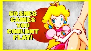 Top 50 SNES Games You Couldn't Play! - Great Japanese Super Famicom Exclusives - Top Hat 50s