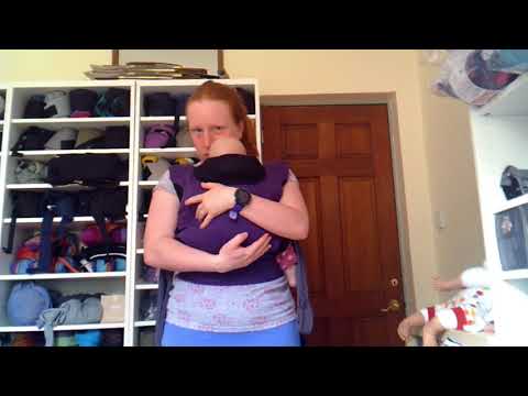 How To: Front Carry in a Caboo DX Go (preclipped chest strap)