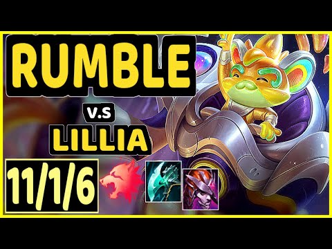 ANDA (RUMBLE) vs LILLIA - 11/1/6 KDA JUNGLE CHALLENGER GAMEPLAY - NA