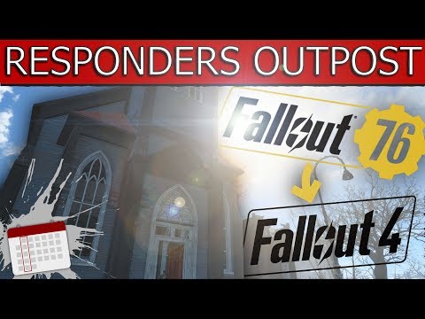 Fallout 4 Settlement Building - BUILDING FALLOUT 76 CONTENT! (first responders outpost/aidstation)