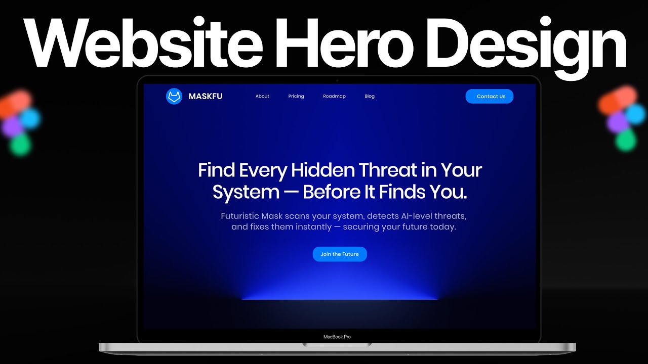 How We Design Website Hero Sections in Figma – Tubelight Effect Tutorial