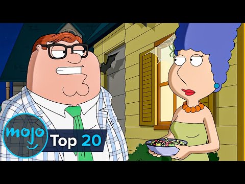 Top 20 Times Family Guy Made Fun of The Simpsons