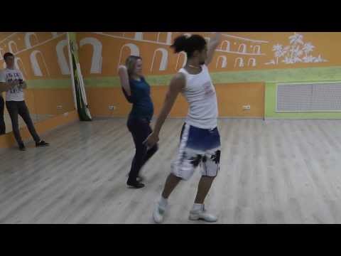 Zouk Class 03.03.14 at Brazuka Dance School - Wakko, Julia