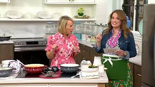 Temp-tations 3-Quart Cast Iron Cookware with Lid & Spoonula on QVC