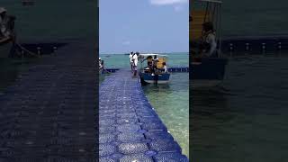 Floating Jetty in Lakshadweep  #cruiseship #travel #lakshadweep #trending #viral #kavaratti #ship