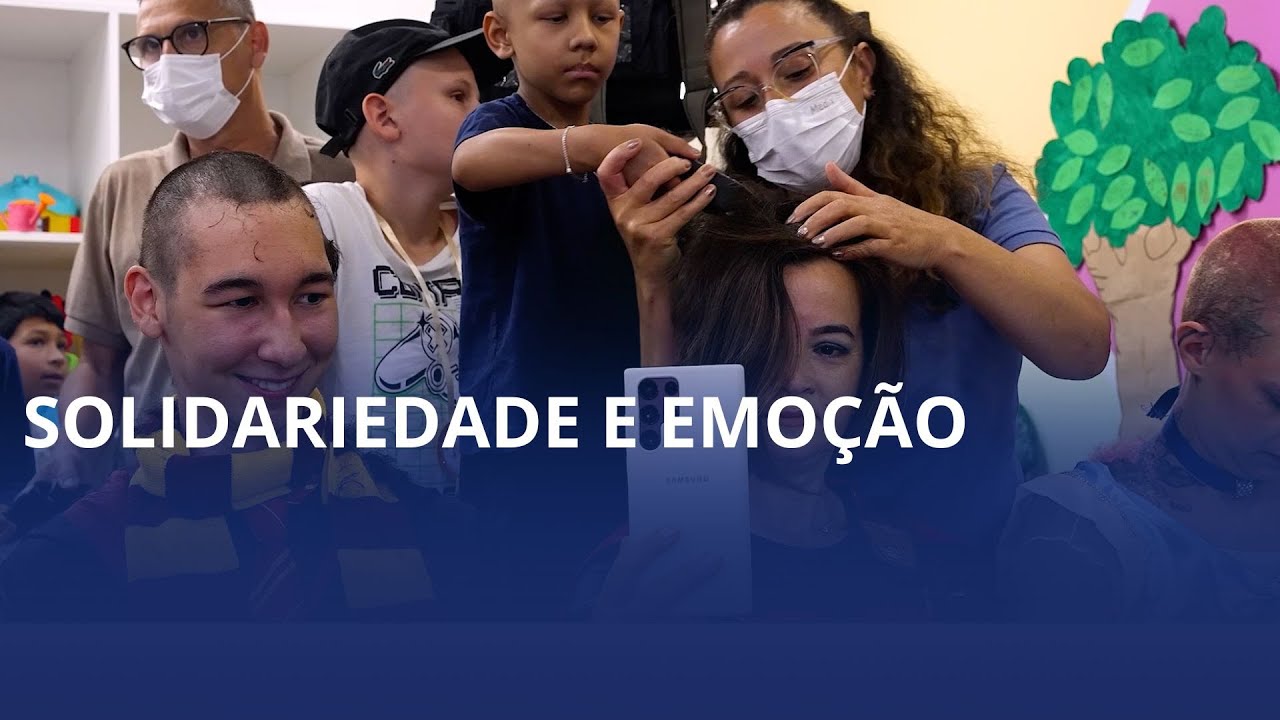 Crianças em tratamento de câncer raspam cabelos de “super-heróis”