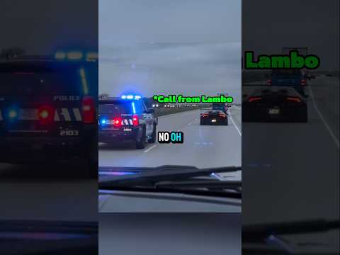 They Knew the Lamborghini Was About to Get Pulled Over