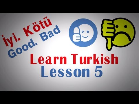 Learn Turkish Lesson 5 -10 important words in daily life usage - Must Learn