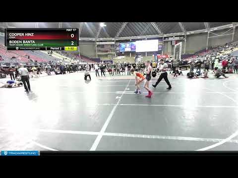 100 Lbs Champ. Round 1 - Boden Banta, Team Idaho Wrestling Club Vs Cooper Hinz, Iowa 3890