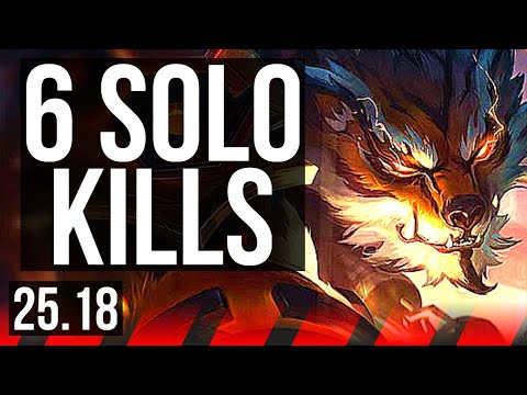 VOLIBEAR vs GANGPLANK (TOP) | 6 solo kills, Legendary | EUW Master | 25.18