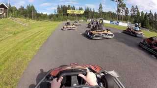 preview picture of video 'Gokart på Hudiksvalls Hyrcart bana'