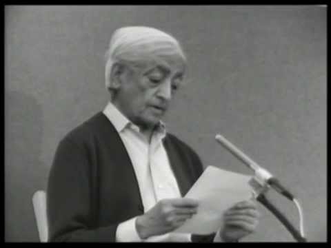 On the balance of nature and death and suffering | J. Krishnamurti