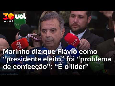 Marinho diz que Flávio Bolsonaro como ‘presidente eleito’ foi ‘problema de confecção’: ‘É o líder’