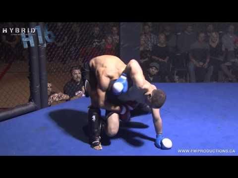 HYBRID 16 - FIGHT 7 - Nicolas Pednault submits Nicolas Seguin by Guillotine