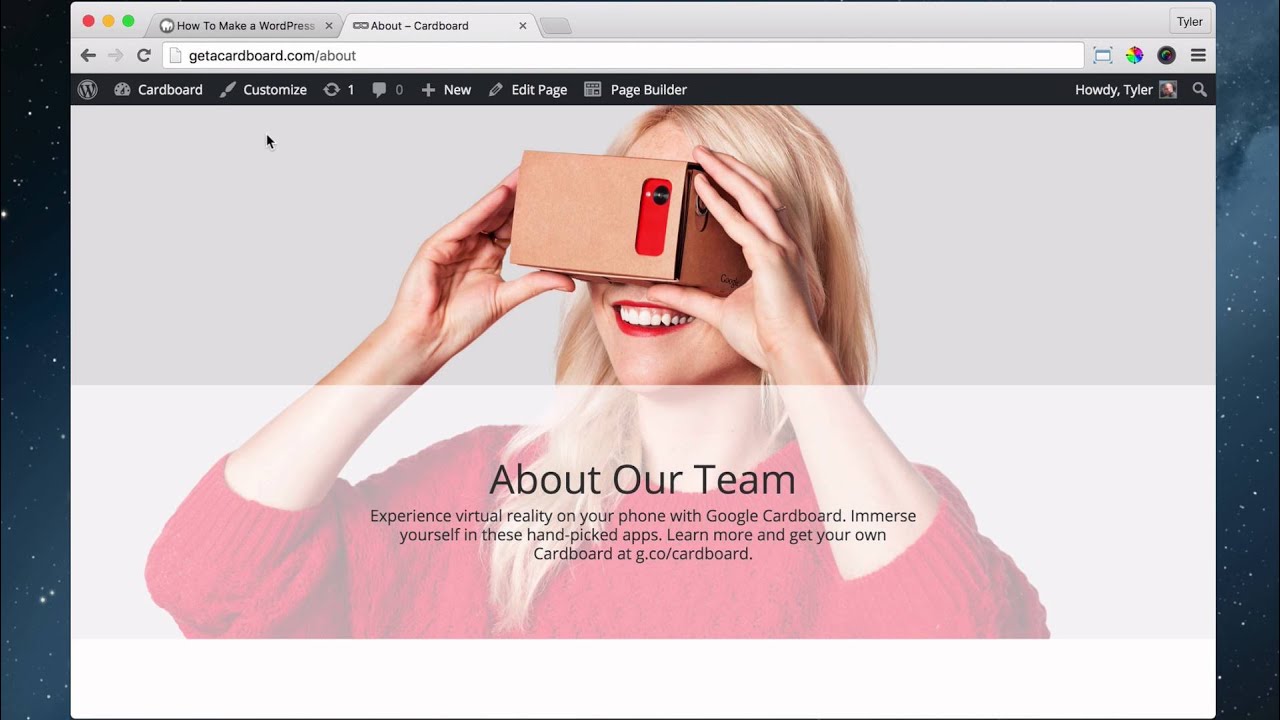 20 - Create Your About Page on Tesseract in WordPress - 2016