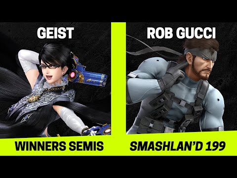 SmashLAN'd 199 Winners Semis - Geist (Bayonetta) vs Rob Gucci (Snake) - SSBU Tournament