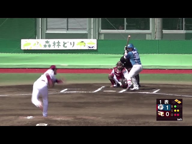 【ファーム】上手く合わせた!! ファイターズ・清水優心 二遊間を抜けるタイムリーヒットで追加点!! 2025年4月12日 東北楽天ゴールデンイーグルス 対 北海道日本ハムファイターズ