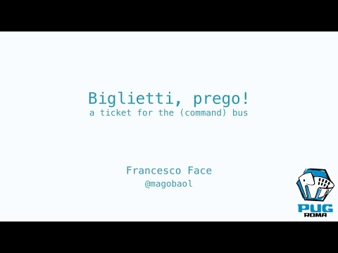 Incontro di settembre 2016 - A Ticket for the (Command) Bus