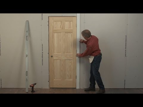 Beginners Learn how to Install a Door in 4 Minutes, without Shimming!