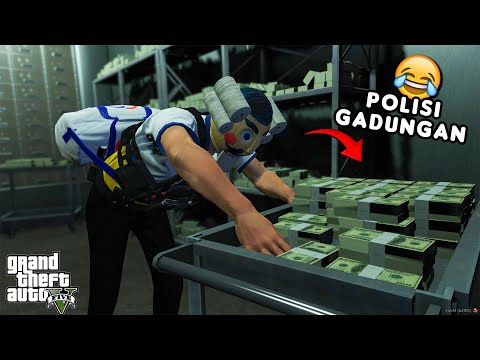 RAMPOK SEMUA BANK PAKE POLISI GADUNGAN - GTA 5 ROLEPLAY