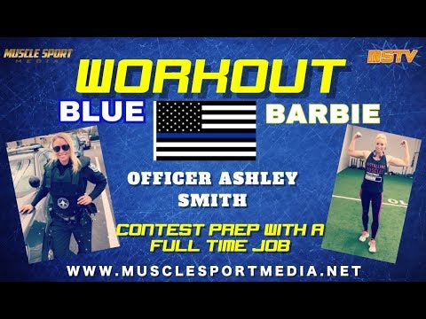 Workout Blue Barbie  - Officer Ashley Smith