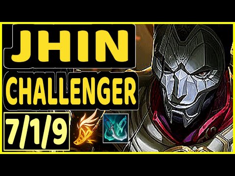 BIOPANTHER (JHIN) - 7/1/9 KDA BOTTOM ADC CHALLENGER GAMEPLAY - OC