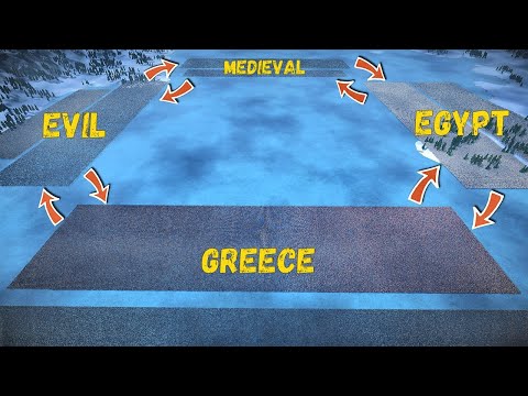 Battle of 4 Armies: Greece - Egypt - Medieval - Evil - UEBS 2
