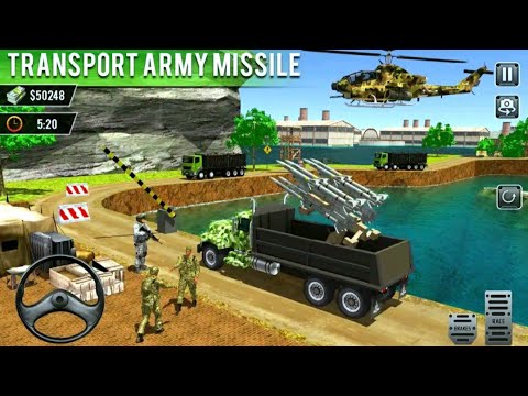 Usa Army Cargo Transport Truck Driving Simulator gameplay 2020