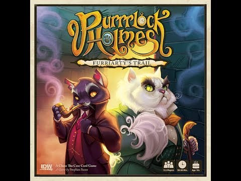 The Purge: # 1648 Purrrlock Holmes: Furriarty's Trail: A deduction game for kid's based on Sherlock Holmes. Purrrlock. Get it? It sounds like Sherlock, but cats makes a Purrr sound. Get it? 