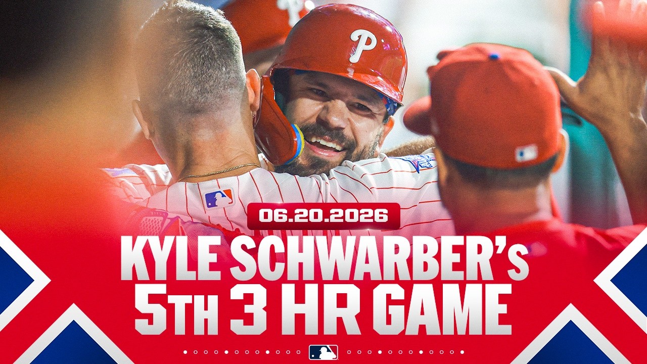 Kyle Schwarber now has FIVE career games with 3+ homers! 🫨 | MLB Highlights
