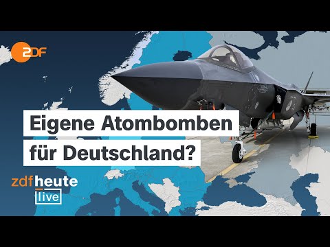 Video Thumbnail: Zweifel an US-Unterstützung: Wer schützt die EU im Ernstfall vor Atomangriff? | ZDFheute live