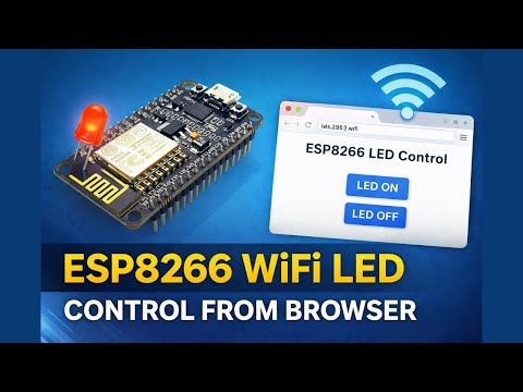 ESP8266 LED Control via Web Server (Arduino IDE) | Full WiFi Project Guide 🚀