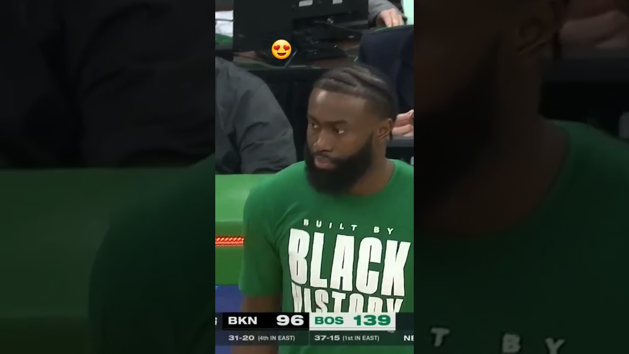 Kyrie Irving showing love to Jalen Brown and Jason Tatum after Brooklyn loss to Celtics #nba👀