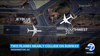 2 planes narrowly miss colliding at Washington’s Reagan National Airport