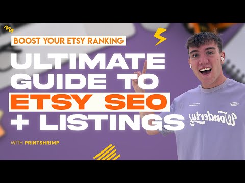 RANK HIGHER on Etsy - The Ultimate Guide to Etsy SEO (Algorithm Tips for Etsy Poster Listings)