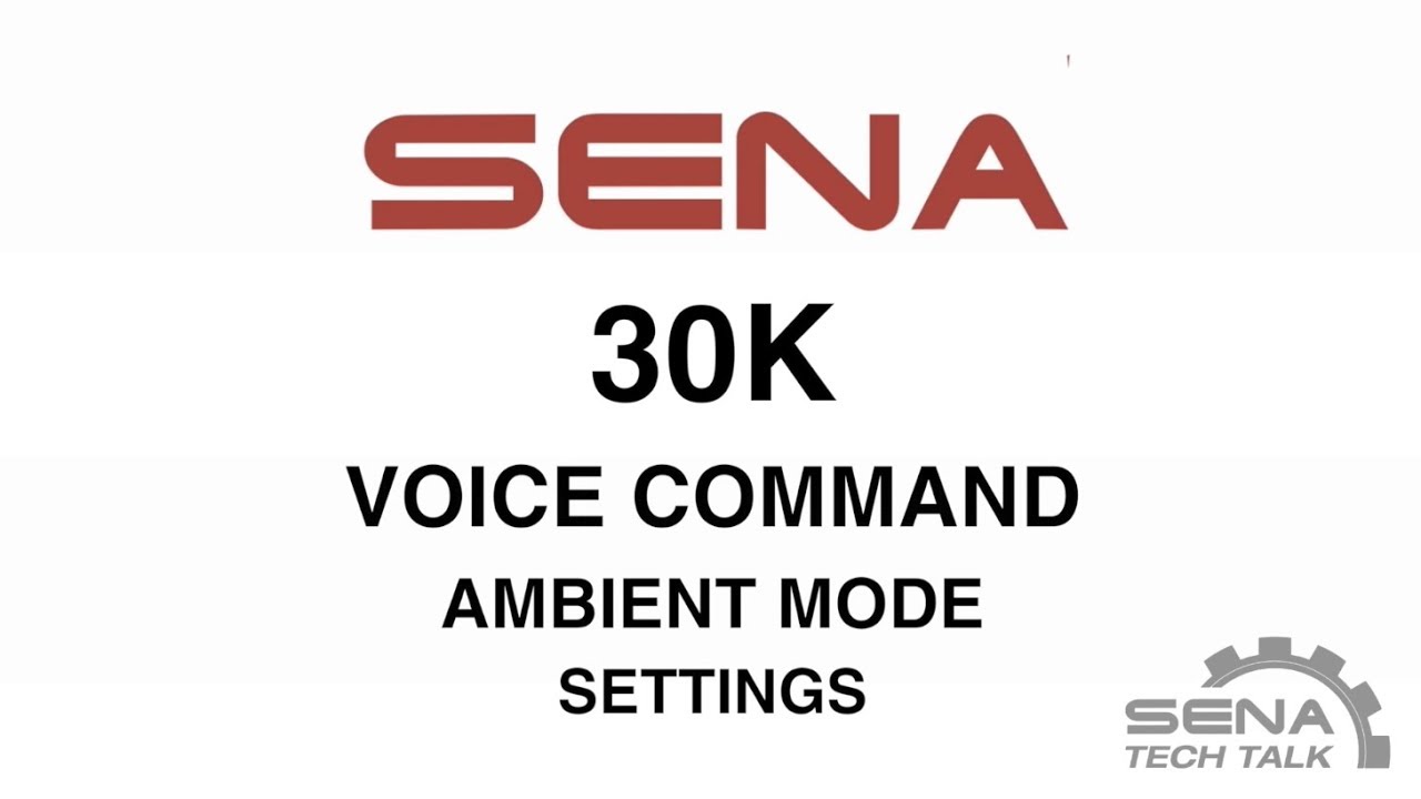 Sena 30K Voice Commands