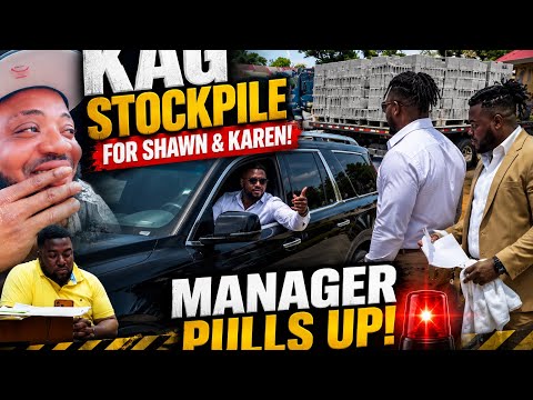 Management pull up to KAG Stockpile for Shawn and Karen 