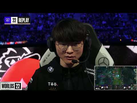 T1 vs JDG Game 4 | Faker's Azir and Keria's Renata Glasc Destroy JDG