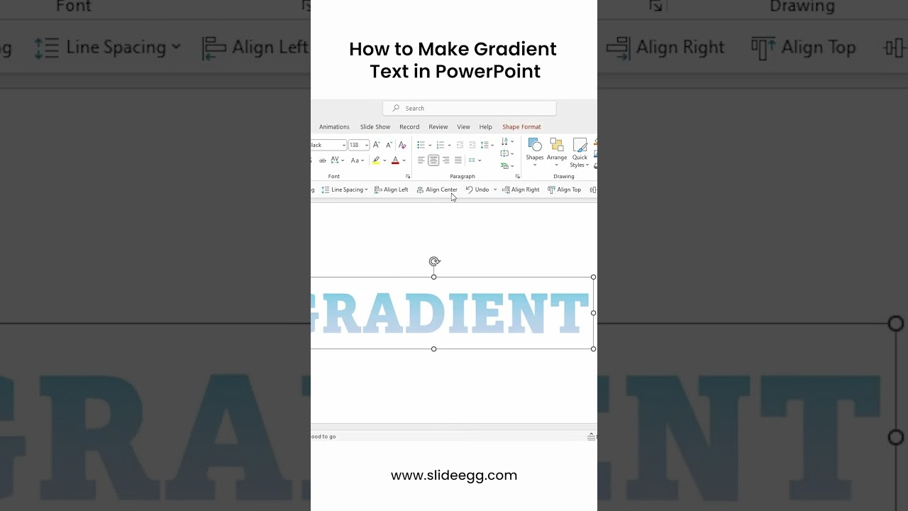 How to Make Gradient Text in PowerPoint