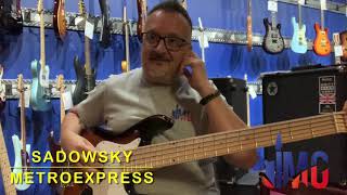 Video thumbnail for NEW Sadowsky MetroExpress J/J 5 by Indiana Music Garage