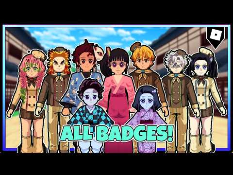 HOW TO GET ALL 14 BADGES in DEMON SLAYER 3D RP | ROBLOX