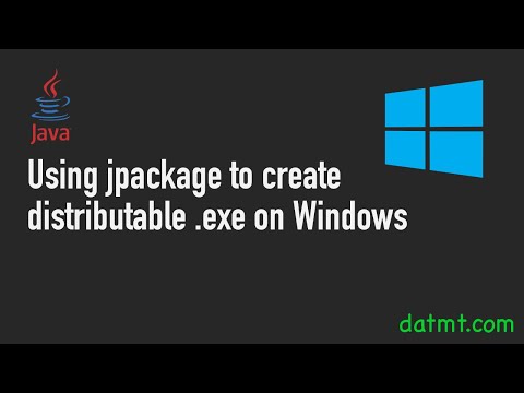 Package exe File For JavaFX Application With Jpackage & Wix